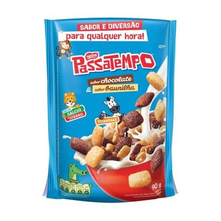 Cereal matinal chocolate/baunilha passatempo 90g