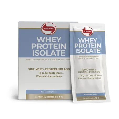 WHEY PROTEIN ISOLATE 15 SACHES DE 15G  - VITAFOR