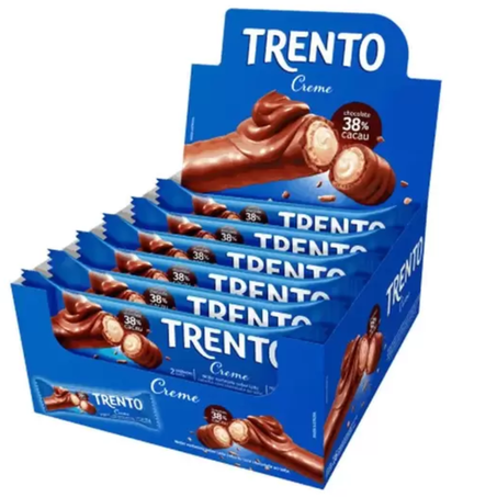 Chocolate barrinha trento pcc/16x32g creme 38%cacau