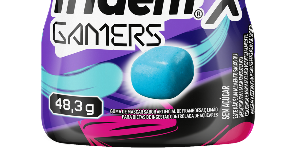 Goma de Mascar Trident Acid Berry Framboesa e Limão Zero Açúcar 48,3G