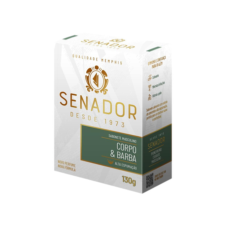 Sabonete Senador 130g - Corpo e Barba