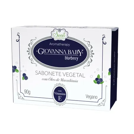SABONETE GIOVANNA BABY 90G RETANGULAR BLUEBERRY