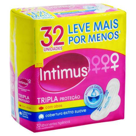 ABSORVENTE INTIMUS GEL C/ ABAS COB SUAV 32UN 360-3