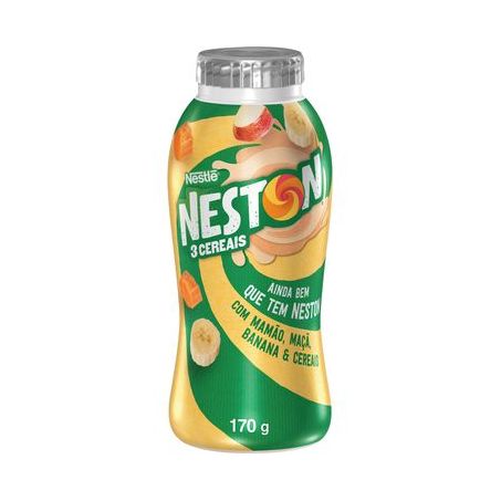 Bebida Láctea Neston Mamão Maçã Banana Cereais 170G