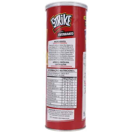 SALGADINHO BATATA STRIKE CHURRASCO POTE 90G 360-15
