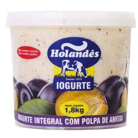 Balde iogurte trad ameixa holandes 1800g