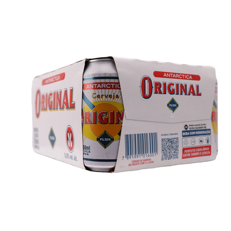 Cerveja antarctica original pilsen 350ml caixa com 12un 360-10