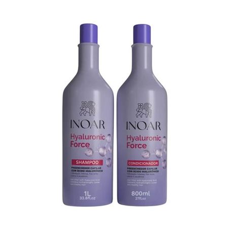 Kit Inoar Shampoo 1l  Condicionador 800ml Hyaluronic Forte