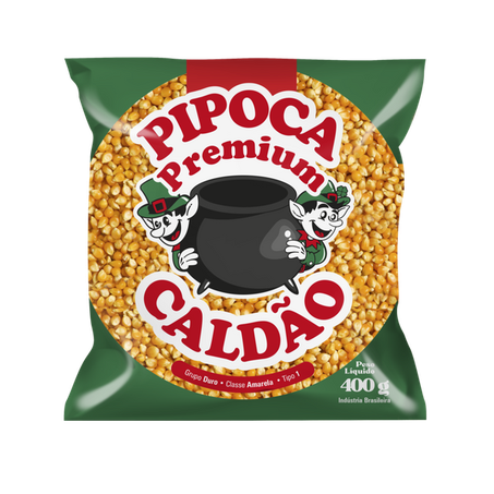 Milho para pipoca caldão premium pacote 400g