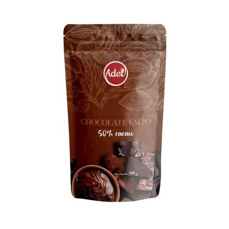 Chocolate em po adel 50%cacau 200g.