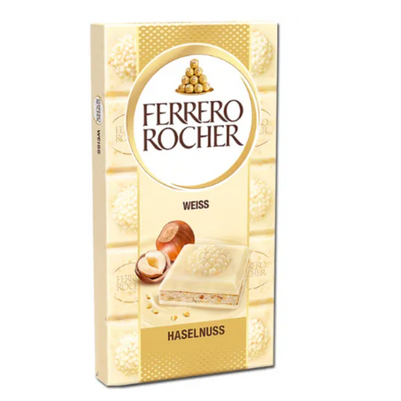 Chocolate branco ferrero rocher 90g