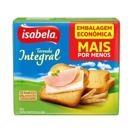 Torrada Isabela 284g - Integral - Multipack