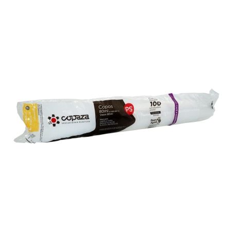 COPO DESC. COPAZA TRANPARENTE CHA 80ML C/100UN