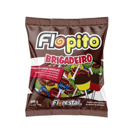 PIRULITO FLOPITO 600GR BRIGADEIRO