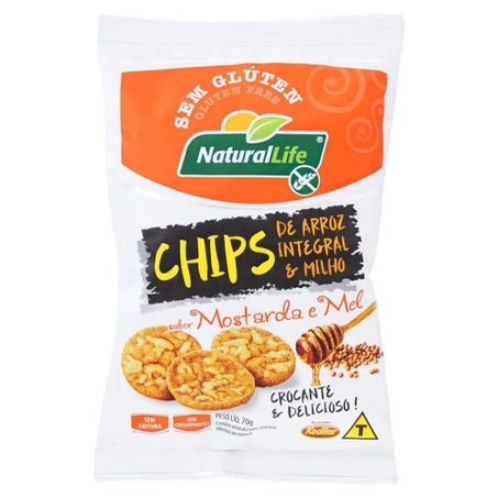 Chips integ natural life most/mel 70gr