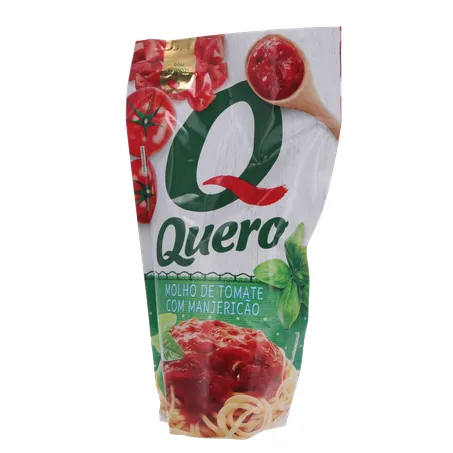 Molho de Tomate Quero com Manjericão Sachê 300gr 360-2