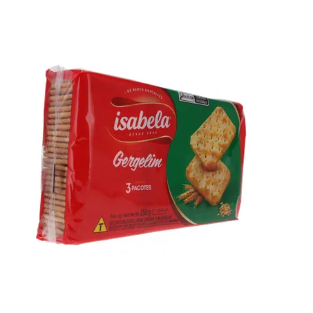 BISCOITO ISABELA CRACKER GERGELIM 350G 360-31