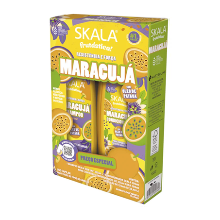 KIT SKALA MARACUJÁ SHAMPOO+CONDICIONADOR 525ML
