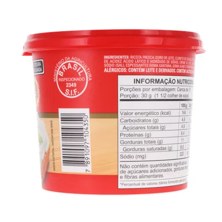 Creme de Queijo Ricota Président 380g 360-13