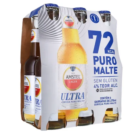 Cerveja amstel puro malte ln pack 6 275m 360-15