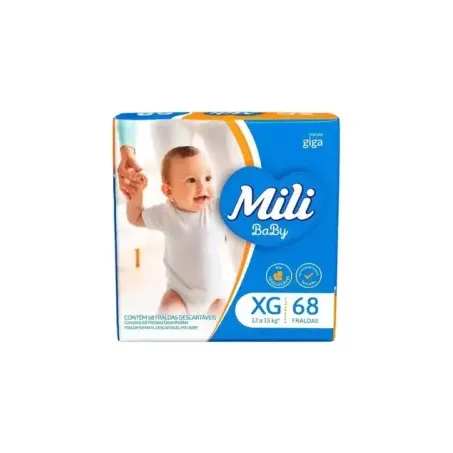 Fralda mili baby giga c/68 xg
