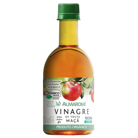 Vinagre de Fruta Almaromi Maçã Garrafa 400ml