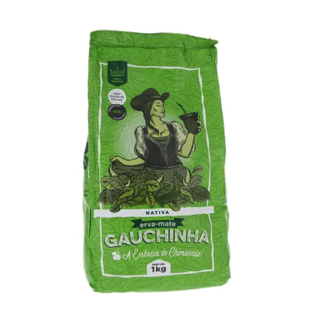 Erva-mate gauchinha nativa pacote 1kg 360-35
