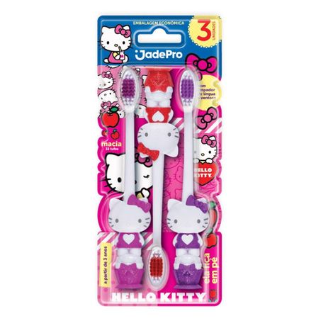 Escova dental infantil hello kitty jadefrog l3p2