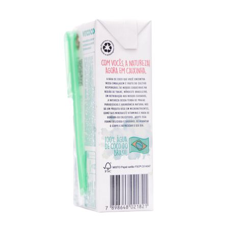 Água de Coco Vitcoco Integral Caixa 200ml 360-42