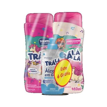 Sh Tra La La 480ml + Cond 480ml Gts Cr Pentear Hidrakids