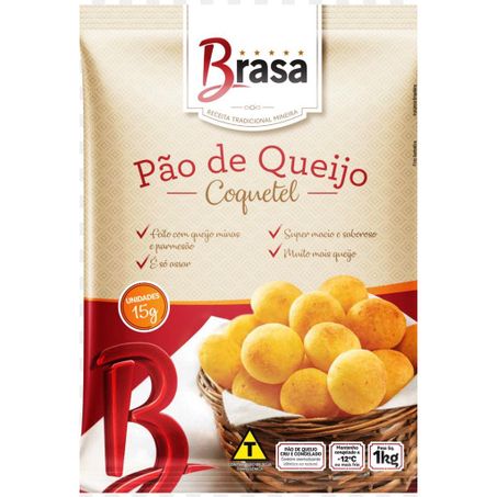 Pao queijo brasa tradicional 1kg