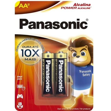 Pilha alcalina panasonic aaa2 palito 2un