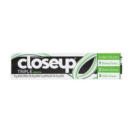 Creme dental closeup triple menta 70g*