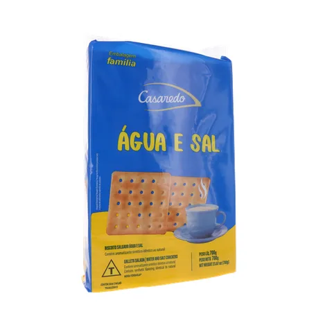 Biscoito água e sal casaredo pacote 700g 360-34