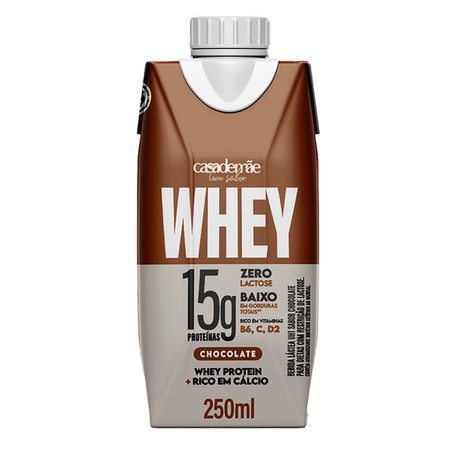 Whey15g casa de mãe chocolate 250ml