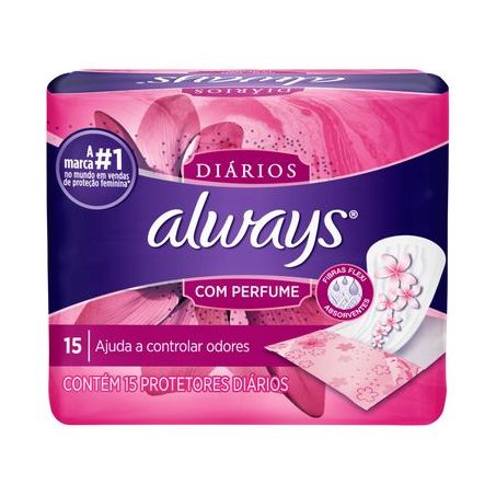 Absorvente always protetor diario reg c/15