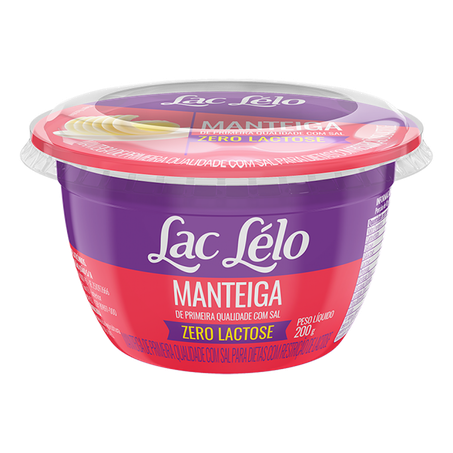 MANTEIGA LAC LELO 200G ZERO LACTOSE