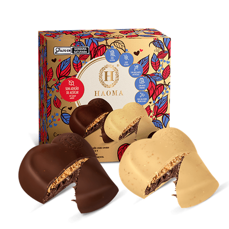 Coração de chocolate Recheado 330g