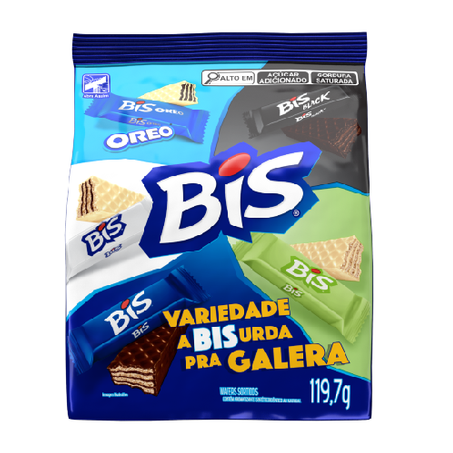 Chocolate Wafer Bis Lacta Sortido 119,7g