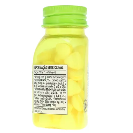 Pastilha Mentos Kiss Suor Limão Ácido Frasco com 55un - 38.5gr 360-15