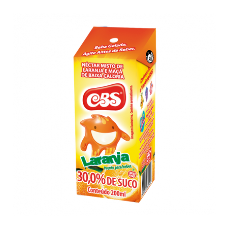 Nectar cbs 200ml laranja/maca