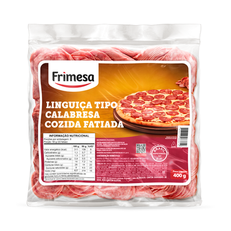 LINGUIÇA CALABRESA FATIADA FRIMESA 400G