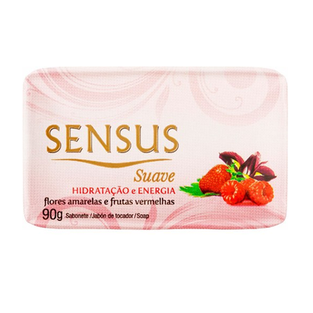 SABONETE SENSUS FLORES AMARELAS &FRUTAS VERM 80g