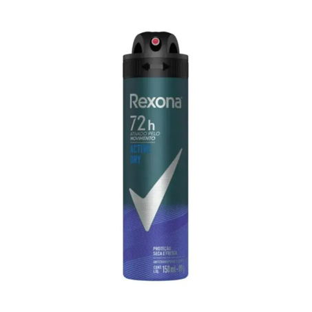 Antitranspirante Aerosol Rexona Men Active Dry 72H Frasco Spray 150ml
