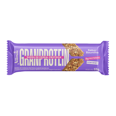 BARRA CEREAL PROTEICA BAUNILHA 33G - NATURALE