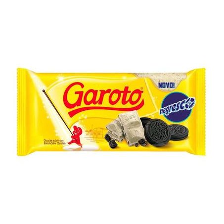 CHOCOLATE EM BARRA GAROTO NEGRESCO 100G