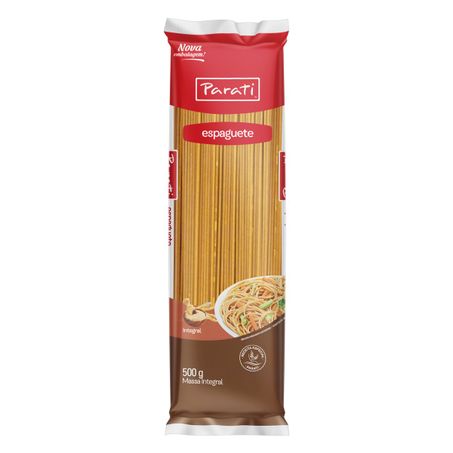 Macarrão de trigo integral espaguete parati