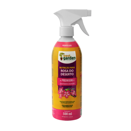 NUTRICAO WEST GARDEN PREMIUM 500ML ROSA DESERTO SPRAY