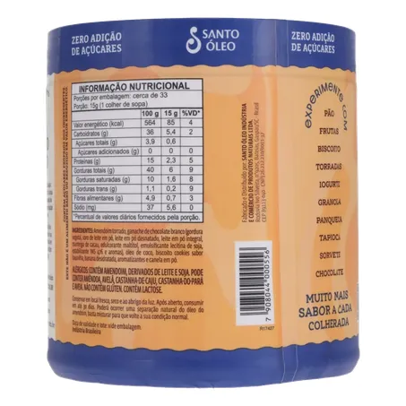 Pasta amendoim santo oleo banoffee 500g 360-18