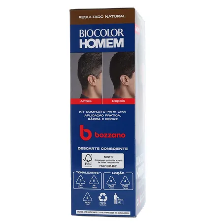 Coloração Biocolor Homem Bozzano Castanho Médio 360-28